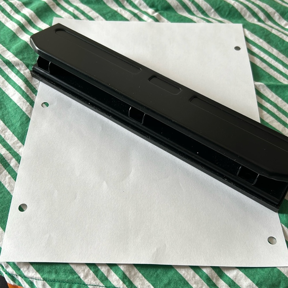 THREE HOLE PUNCH